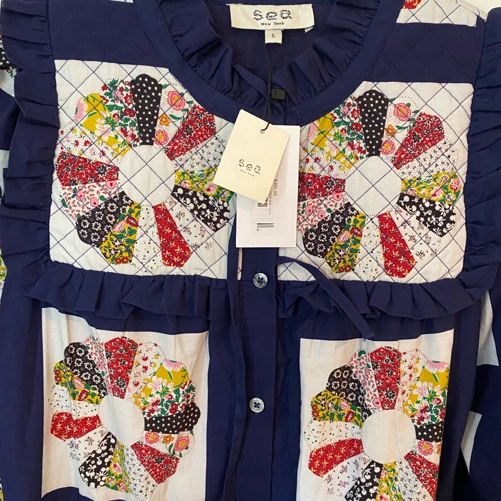 Sea New York Multicolor Patchwork Dress NWT - Picture 5 of 5